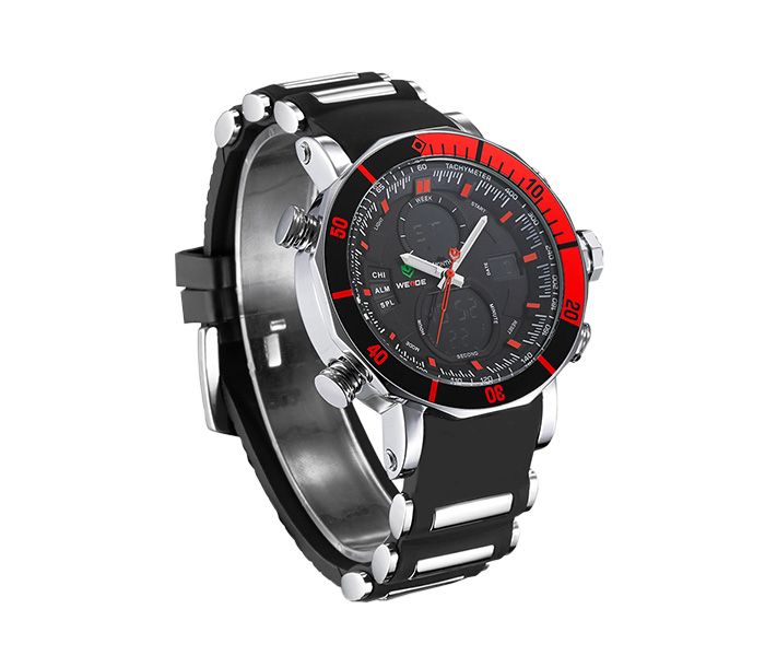 Weide WH-5203PU Analog and LCD Digital Watch Black and Red - Zoom Image 3