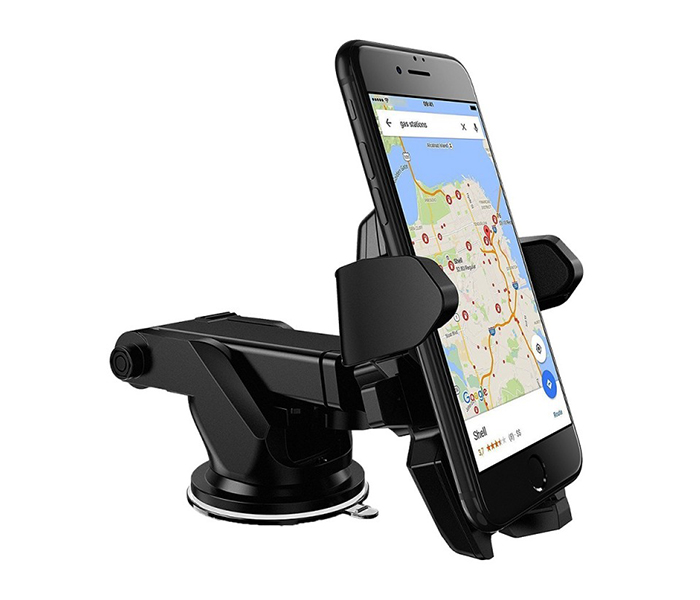 Trands TR-HO2249 Car Dashboard Phone Holder with Sticky Gel Stand - Black - Zoom Image 2