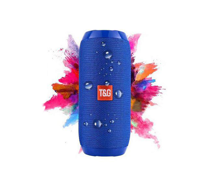 TG 117 Portable Wireless Bluetooth Stereo High Bass Speaker - Blue - Zoom Image 2