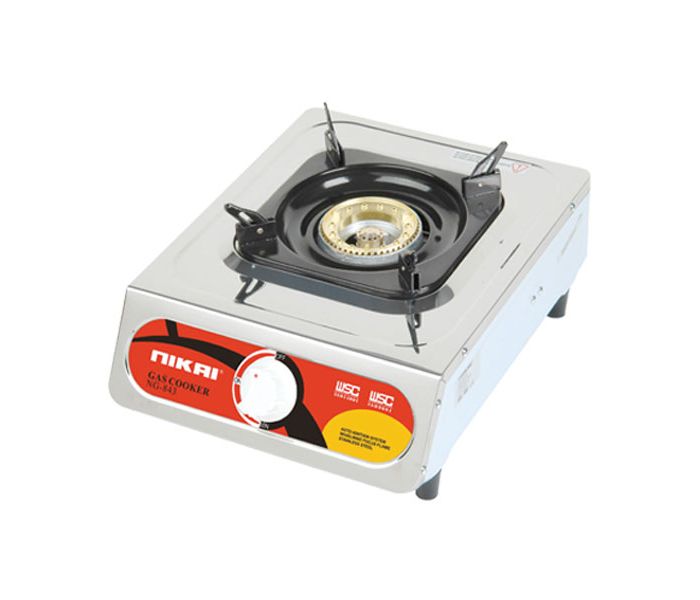 Nikai NG843 Single Gas Burner Silver - Zoom Image