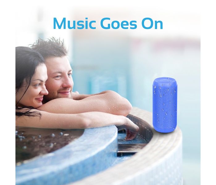 Promate Silox Wireless Hi-Fi Stereo Speaker with Handsfree Function for Outdoor & Indoor - Blue - Zoom Image 6