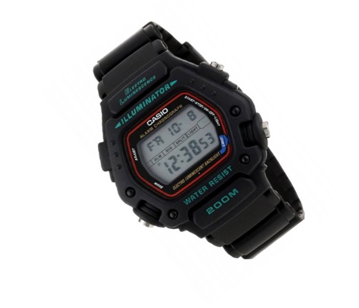 Casio DW-290-1DF Mens Digital Watch Black - Zoom Image 1