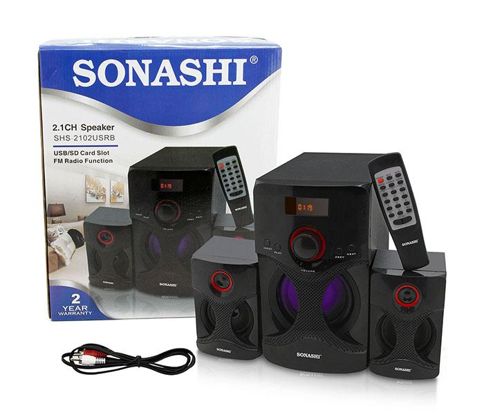 Sonashi SHS-2102USRB 2.1 Channel Bluetooth Speaker with USB/SD Card Slot & FM Radio Function - Zoom Image 3