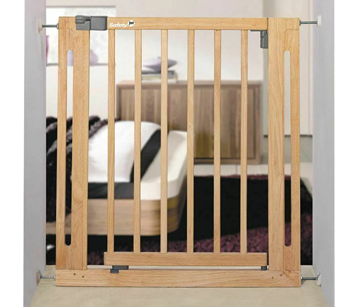 Safety 1st 24040100 U-Pressure Fit Easy Close Door Gates - Wood - Zoom Image 2