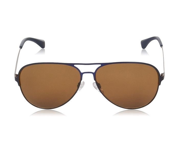 Emporio Armani 0EA2032 312973 Pilot Grey Rubber Frame & Brown Mirrored Sunglasses for Unisex - Zoom Image 1