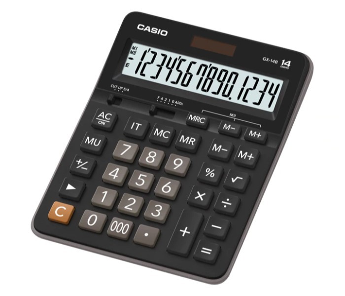 Casio GX-14B Desktop Type Calculator Black - Zoom Image