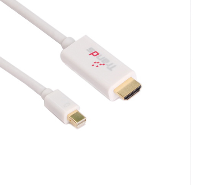 Trands TR-CA5260 Mini Dispaly to HDMI Cable - White - Zoom Image 5