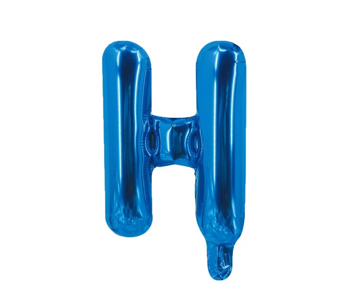 Party Time H-B-803249 Letter H 16 Inch Foil Balloon Blue - Zoom Image