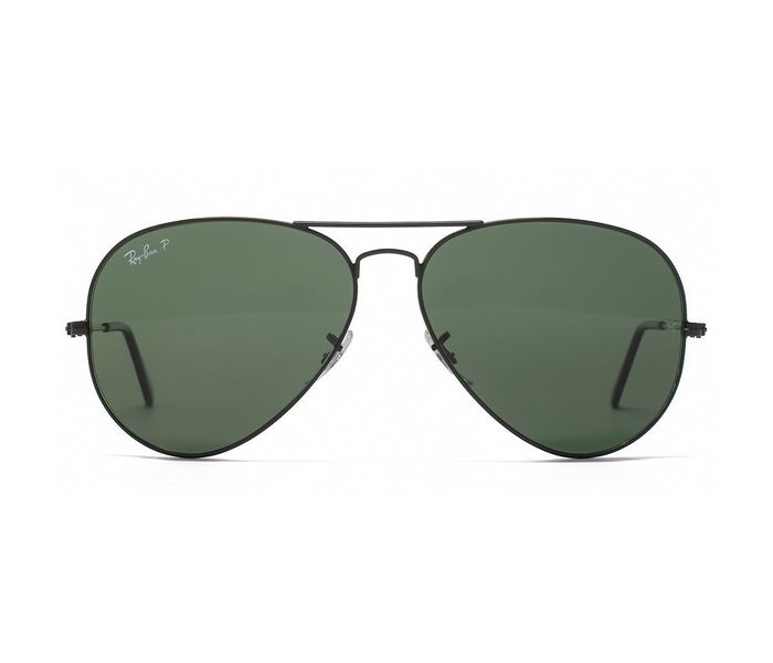 Ray-Ban 0RB3025 002/58 Aviator Black Frame & Green Mirrored Sunglasses for Unisex - Zoom Image 3