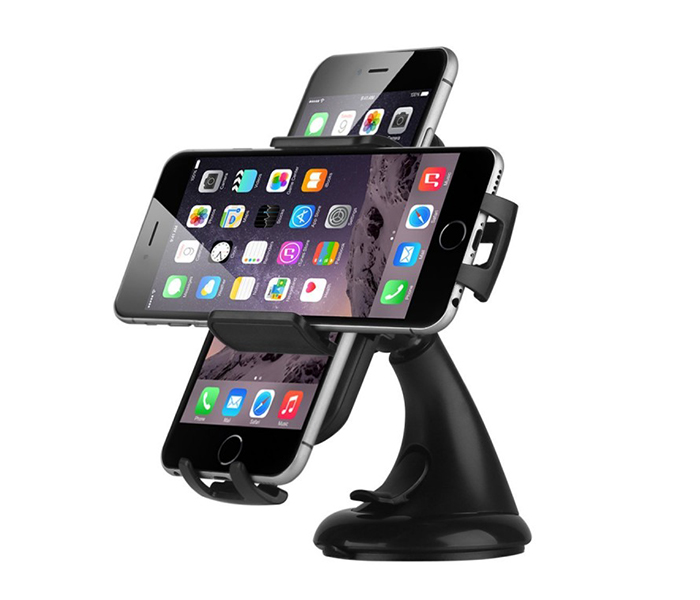 Trands TR-SH7412 Universal Car Mount Smartphone Holder - Black - Zoom Image 2