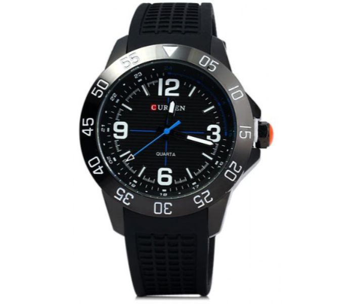 Curren 8181 Analog Quartz Watch For Men Black - Zoom Image 3