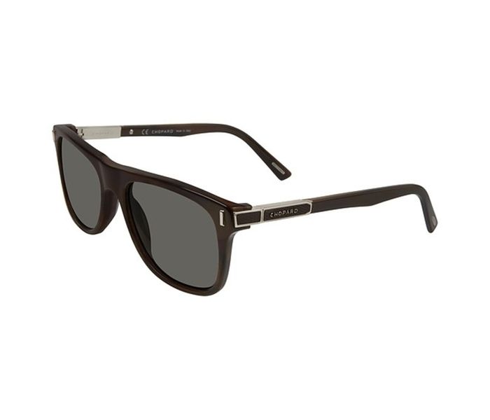 Chopard SCH219 G62P Rectangle Brown Gradient Frame & Brown Color Mirrored Sunglasses for Men - Zoom Image