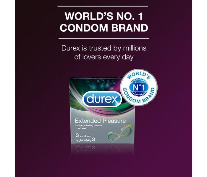 Durex Condoms 3 Pcs - Extended Pleasure - Zoom Image 1