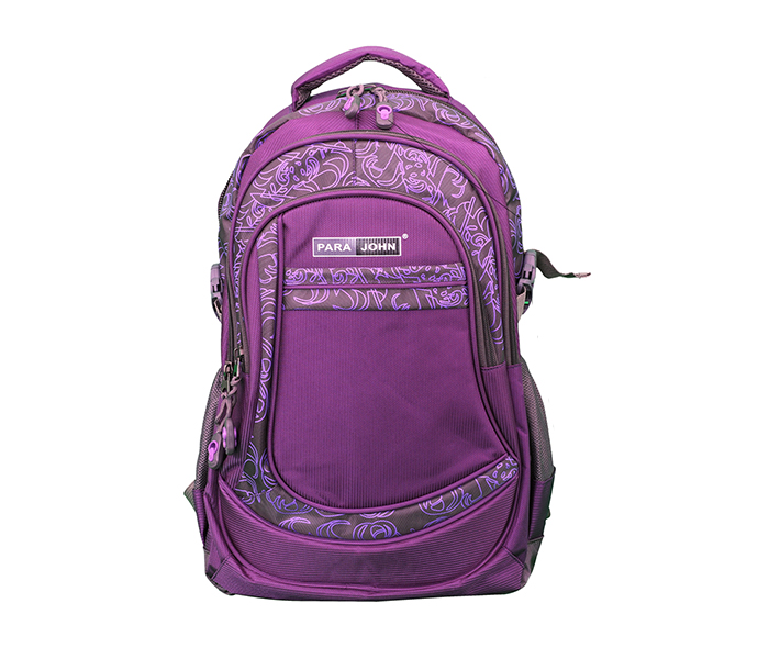 Para John PJSB6034A16 16-inch School Bag, Dark Grey & Purple - Zoom Image