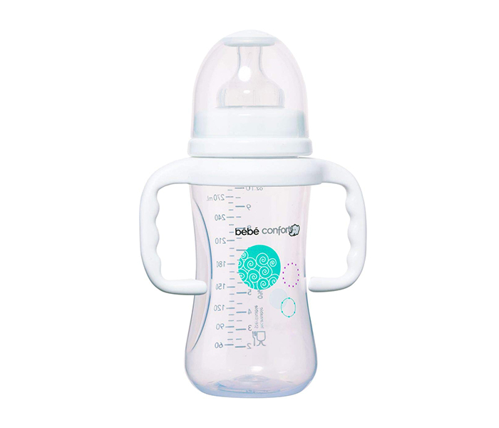 Bebe Confort 30001213 Maternity Neck Bottle with Handle - 270ml, White - Zoom Image