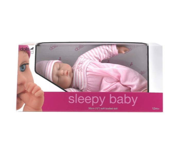 Dolls World 8724 Sleepy Baby 30 cm Pink - Zoom Image