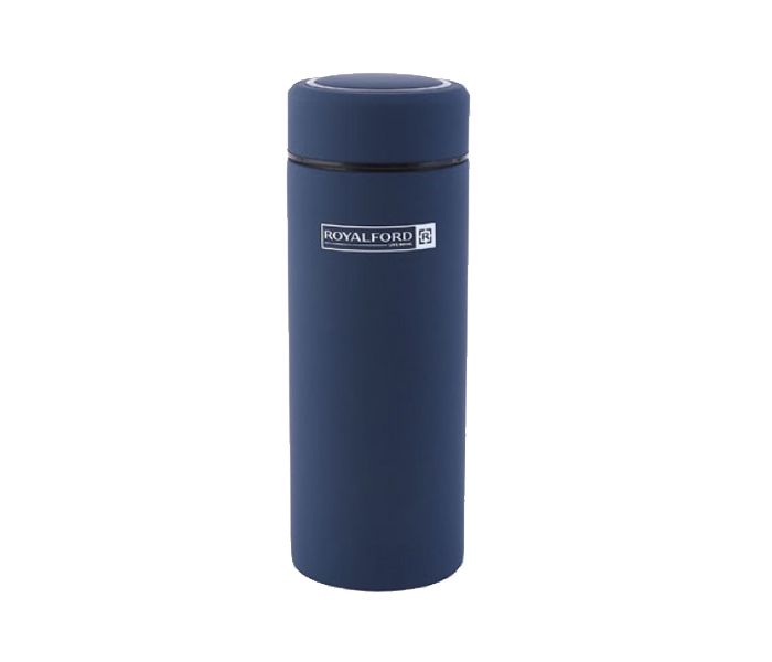 Royalford RF7663 420ml Double Wall Stainless Steel Vacuum Bottle - Blue - Zoom Image