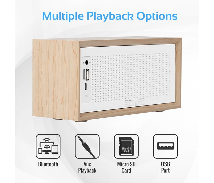 Promate Harmony Portable Wireless Hi-Fi Stereo Speaker with Hands-Free Function - Beige - Zoom Image 1