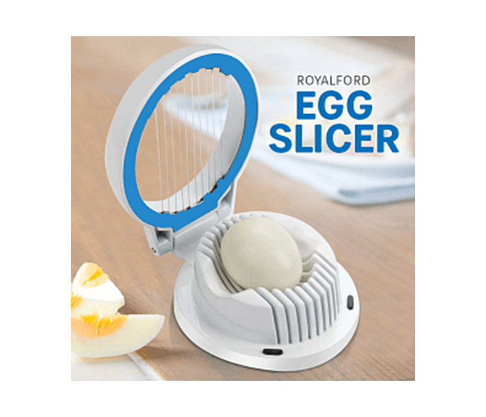 Royalford RF7423 Egg Slicer - Blue - Zoom Image 1