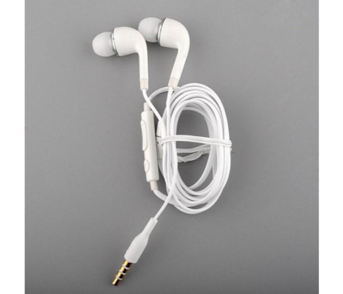 J5 In-Ear 3.5mm Stereo Earphone With Mic & Volume Control - White - Zoom Image 4