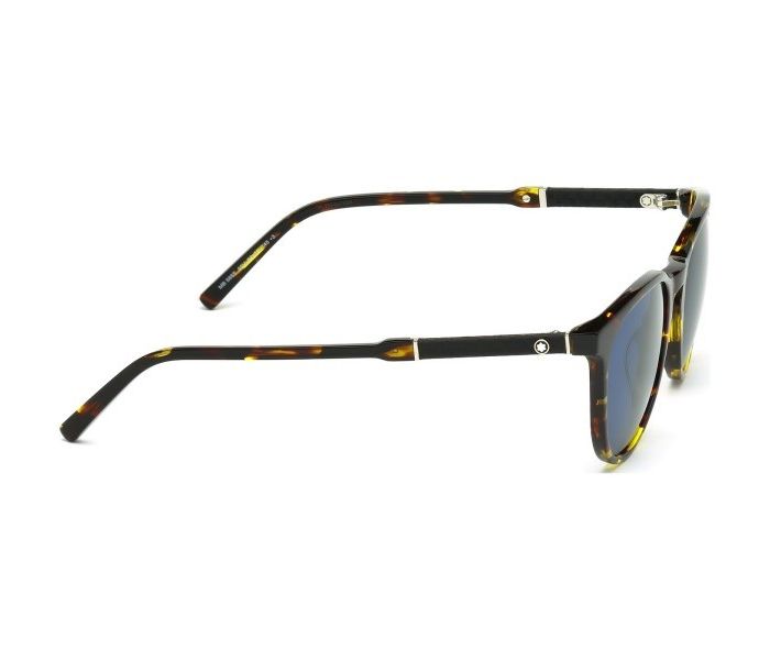 Mont Blanc MB 588S 55V Oval Havana Frame & Brown Mirrored Sunglasses for Unisex - Zoom Image 1