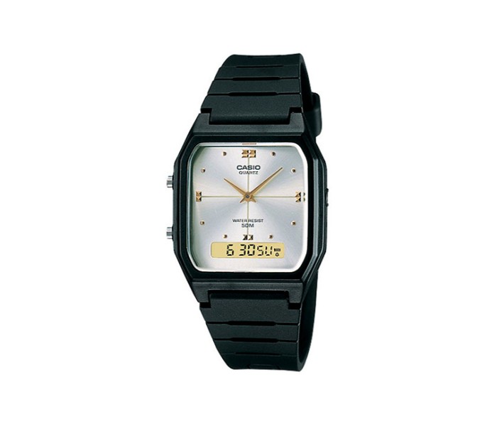 Casio AW-48HE-7AVDF (CN) Mens Casual Analog and Digital Watch Black and Sliver - Zoom Image 3