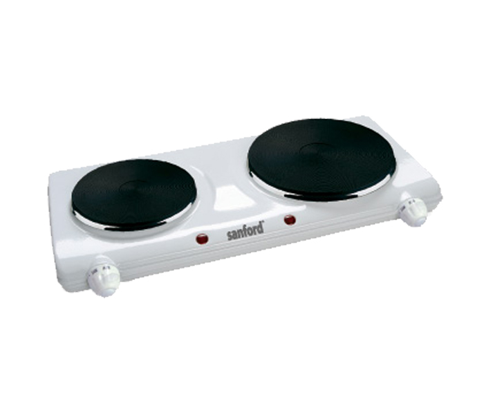 Sanford SF5002HPT BS 2250 Watts Electric Double Hot Plate - White ( Blocked ) - Zoom Image