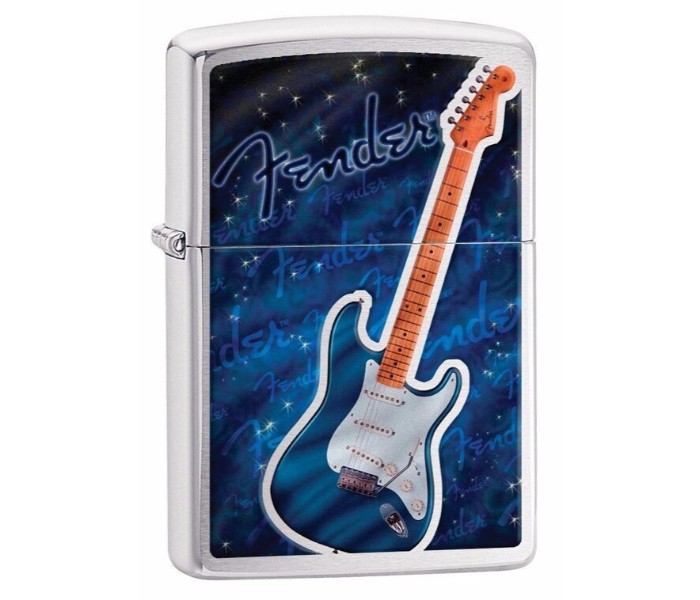 Zippo 29128 200 Fender Lighter Silver and Blue - Zoom Image 2