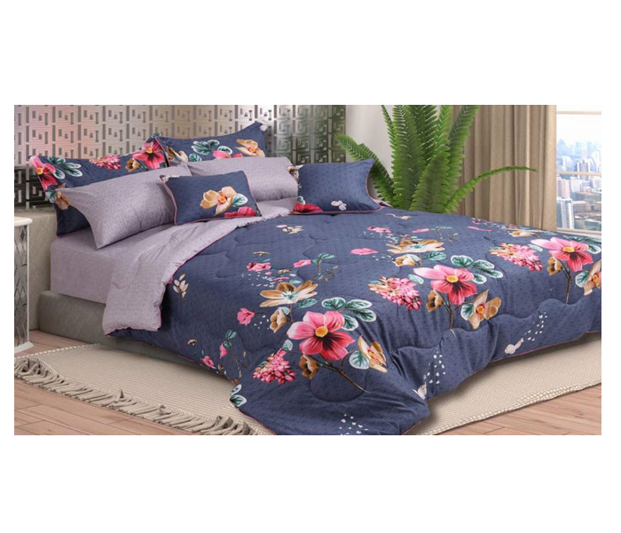 Home Concept Ar-036 Bed Printed Comforter Set - 8 Pcs - Zoom Image