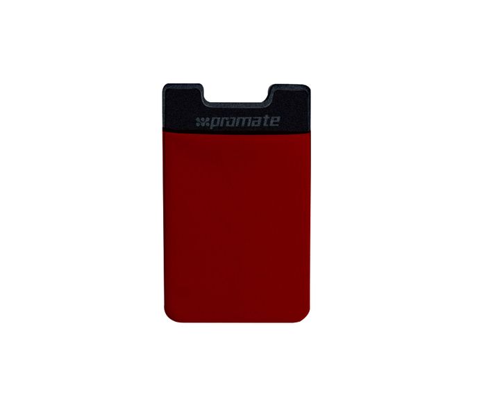 Promate Cardo 3M Rear Sticker Mobile Card Holder, Red - Zoom Image 2