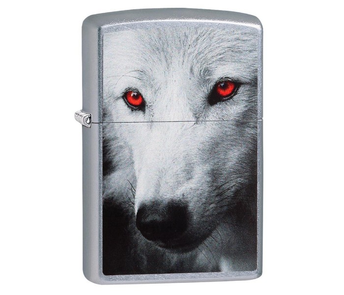 Zippo 28877 Wolf With Red Eyes Lighter Silver - Zoom Image 4