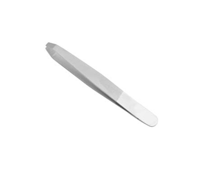 Tips & Toes TT-013 Stainless Steel Squre Tip Eyebrow Tweezer - Sand - Zoom Image 1