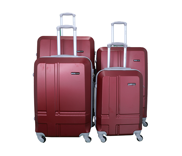 Para John PJTR4033DR ABS Trolley Bag Set of 4 Pieces - Dark Red - Zoom Image