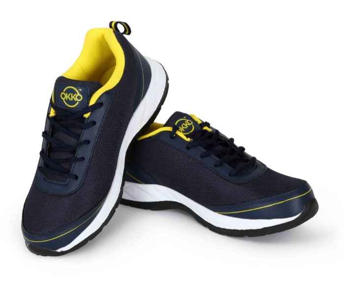 OKKO OK33762 Dep 02 Sports Running Shoes EU 44 Navy and Yellow - Zoom Image 1