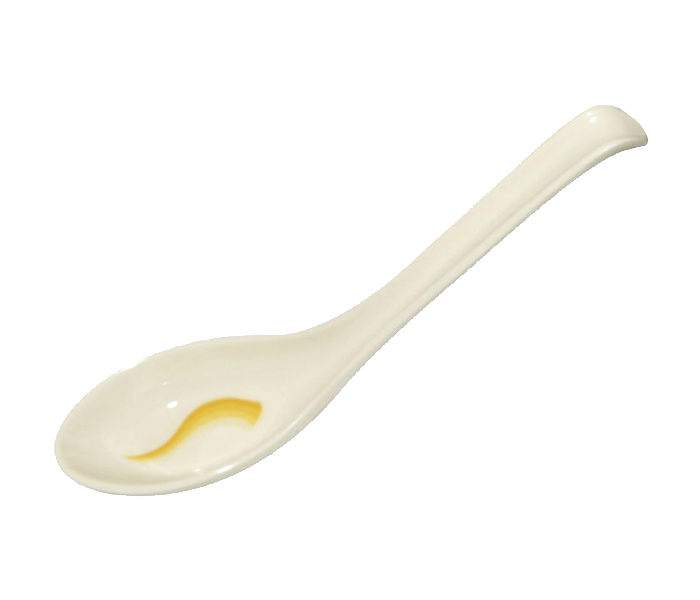 Royalford RF8055 6.3-inch Melamine Ware Super Rays Soup Spoon - Orange - Zoom Image