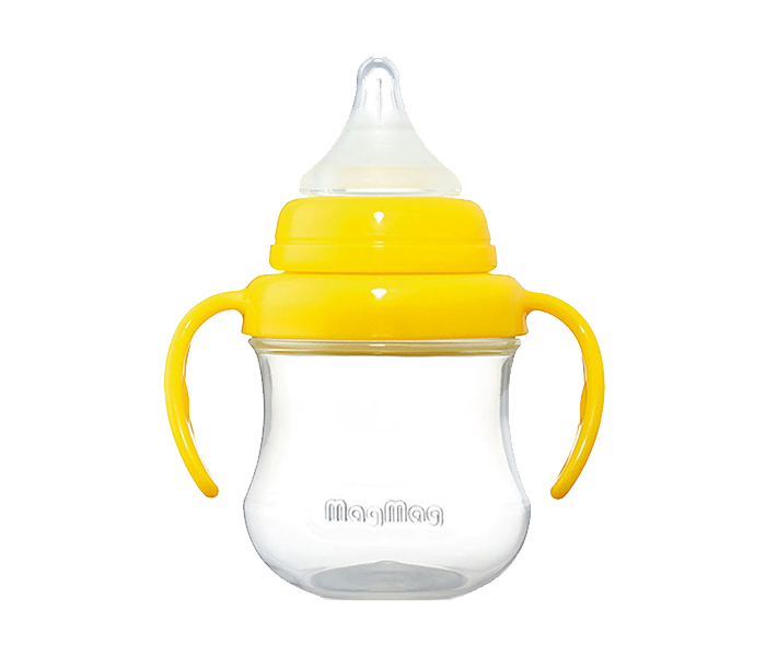 Pigeon N11583458A MagMag Nipple Cup with Double Handle - Yellow - Zoom Image