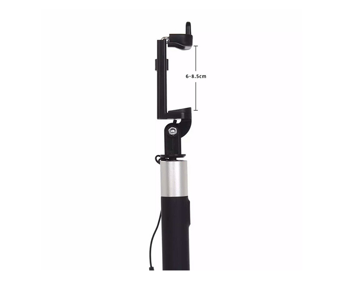 Trands TR-SS631 Wired Selfie Stick with Adjustable Monopod - Black - Zoom Image 2