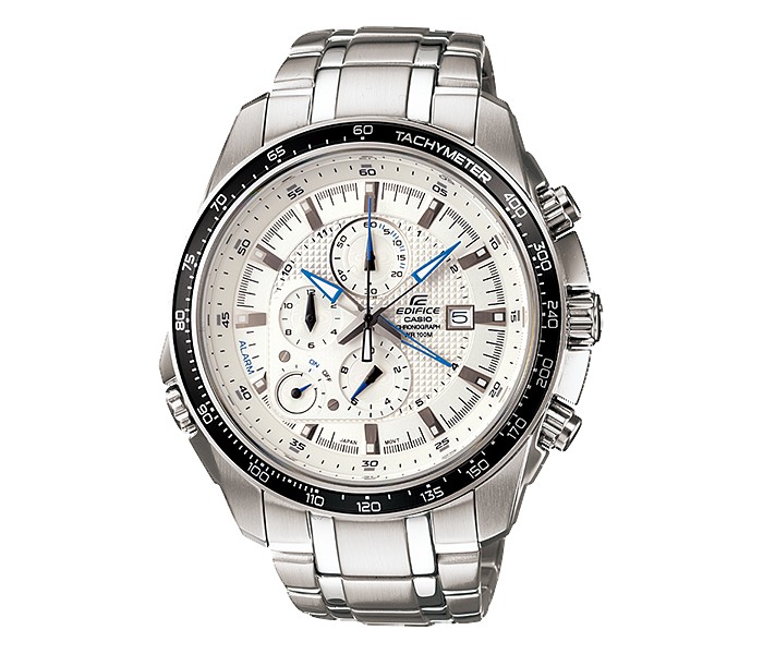 Casio Edifice EF-545D-7AVUDF Mens Analog Watch Silver and White - Zoom Image