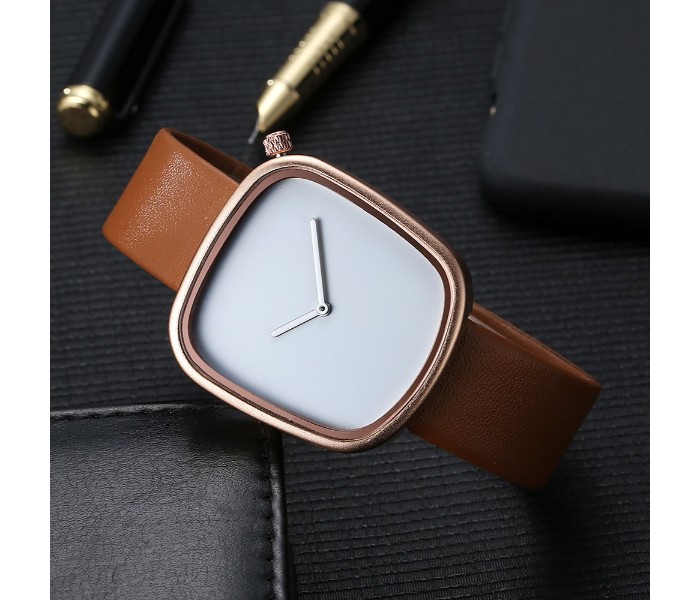 Tomi TM-0776 maglo faxes genuine quality Leather Band Wrist Watch Unisex - Zoom Image