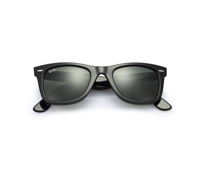 Ray-Ban RB2140/901/50 Wayfarer Black Frame & Crystal Green Mirrored Sunglasses for Women - Zoom Image 1