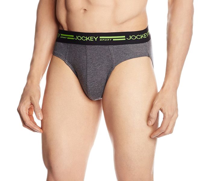 Jockey SP02-0105 Sport Performance Brief, Charcoal Melange/L - Zoom Image