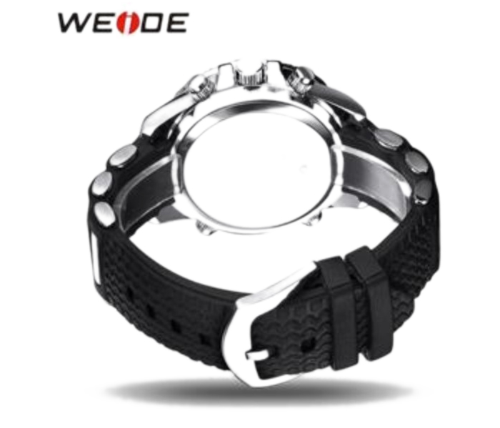 Weide WH 1104PU Mens Digital and Analog Watch Black and Red - Zoom Image 4