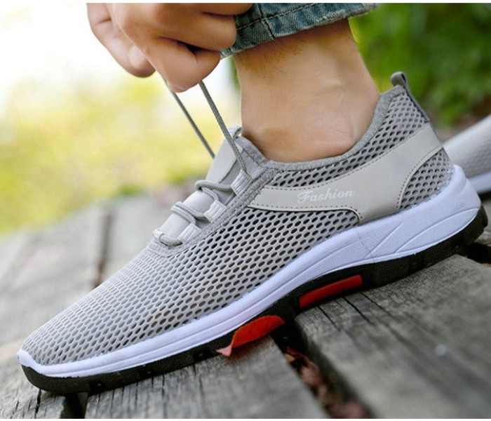 Unisex Breathable Sports Jogger Shoes EU39 OK32324 Grey - Zoom Image 1