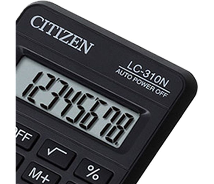 Citizen CTZ LC 310 8 Digit Basic Calculator Black - Zoom Image 2