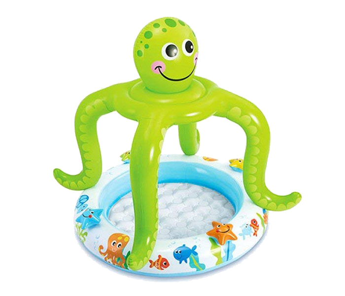 Intex ZX-57115 102 x 104CM Inflatable Smiling Octopus Shade Baby Swimming Pool - Zoom Image 3