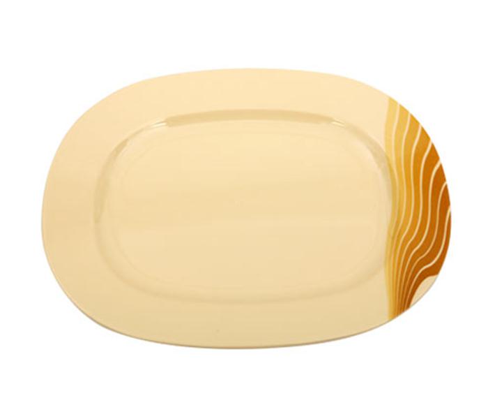 Royalford RF8193 12-inch Radiant Thai Oval Plate - Yellow - Zoom Image