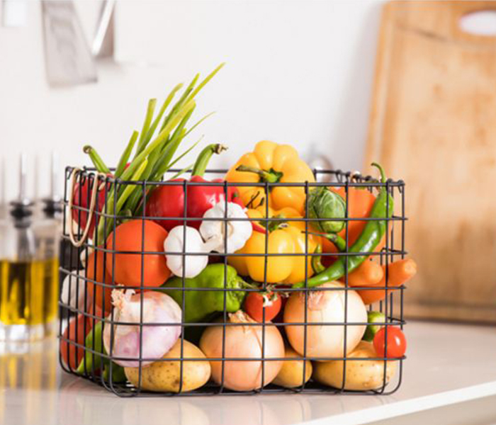 Royalford RF9209 Rectangular Fruit Basket - Black - Zoom Image 1