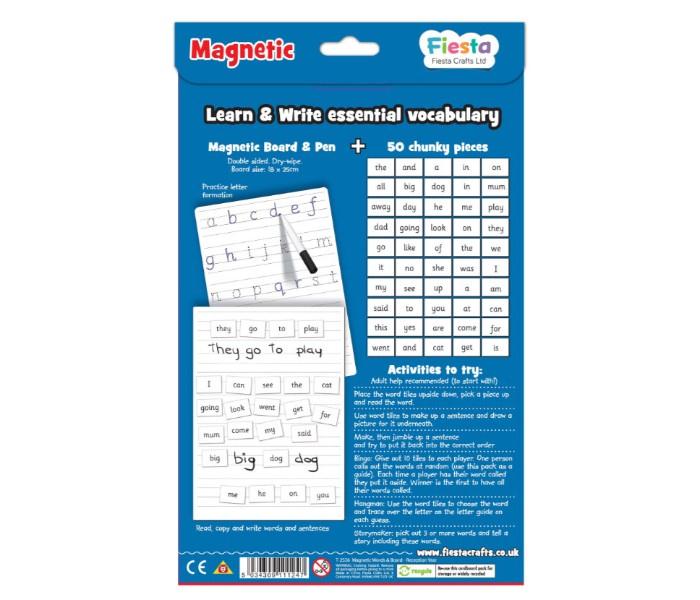 Fiesta Crafts T-2536 Magnetic Words & Board for Reception Year Assorted - Zoom Image 2