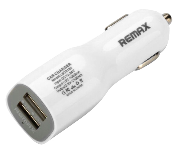 REMAX USB Dual Port Mini Car Charger Adapter for Smartphones   - Zoom Image 2