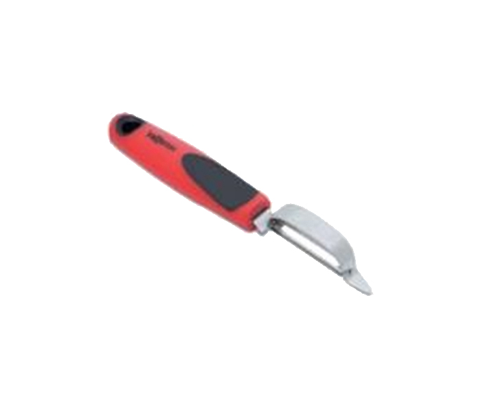 Homeway HW-2024N Stainless Steel Swivel Peeler - Red & Black - Zoom Image